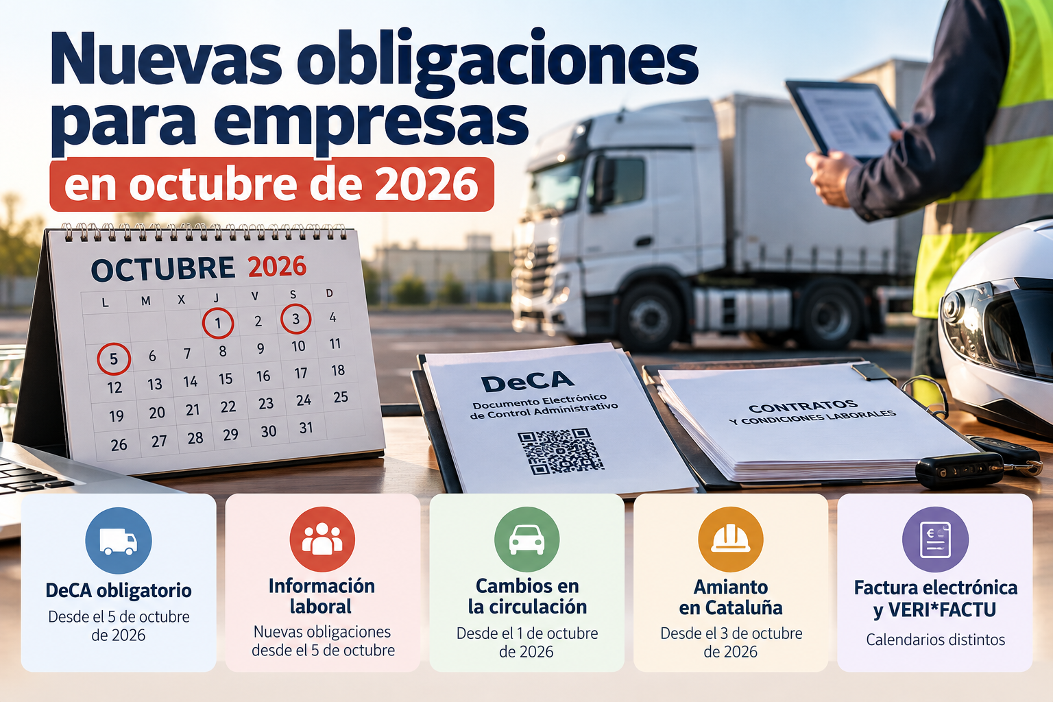 obligaciones para empresas octubre 2026